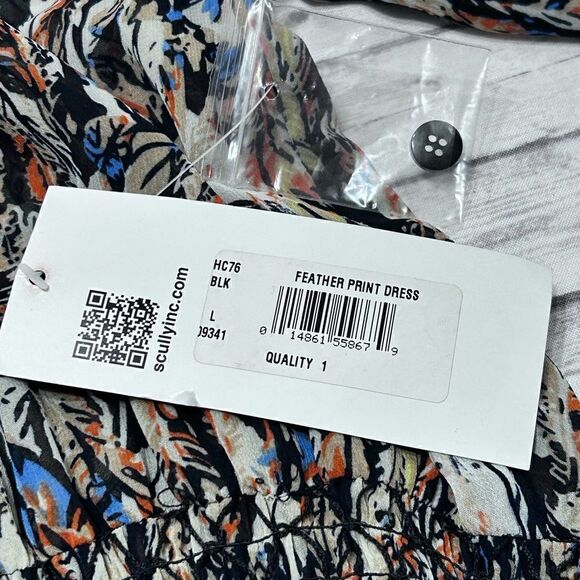 Scully Feather Print Ruffled Dress - Picture 11 of 11